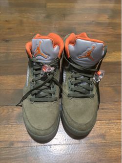 Jordan 5 olive green 2024 size 10