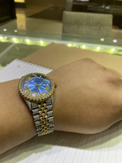 36MM 7 Carats Of Vs Quality Diamonds Rolex “Rolex Certificate On Hand And Box” Thumbnail