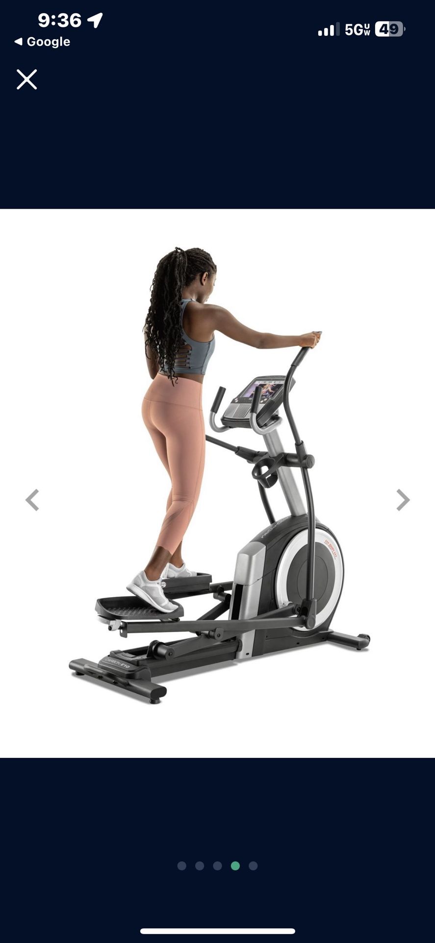 BRAND NEW - PRO-FORM CARBON E10 ELLIPTICAL W/ 10” HD TOUCHSCREEN