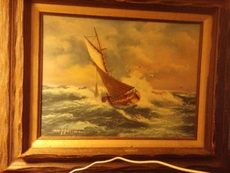 Hoffman oil painting seascape