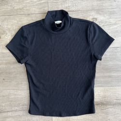 Garage Women’s Black Ribbed Top