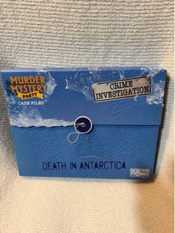 Murder Mystery Party Case Files Death In Antarctica Crime Investigation Game