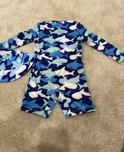 Toddler Swimsuit & Sun Hat