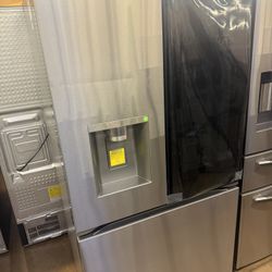 LG instaview refrigerator with craft ice