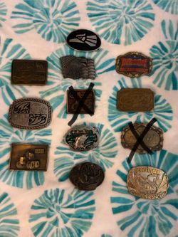 Silver & Brass Various Belt Buckles (10 left)