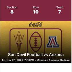 ASU - UA Territorial Cup Football Tickets 