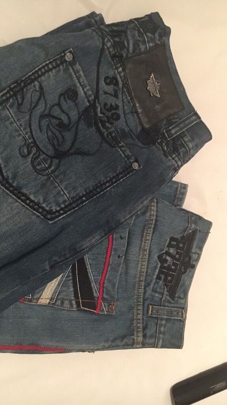 8732 brand jeans “YOUNG JEEZY” clothing size 34x33