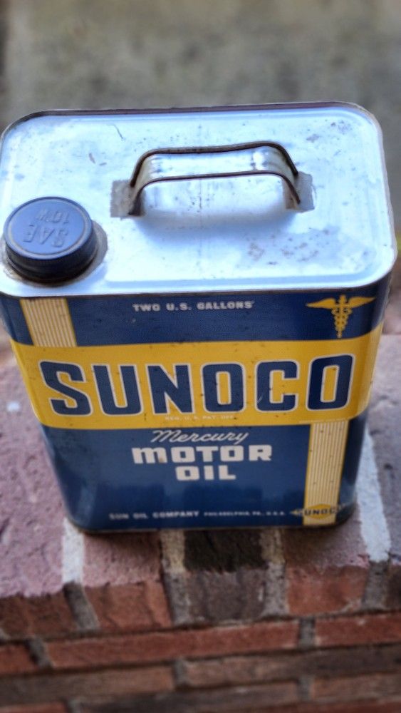 Vintage 2 Gallon Sunoco Oil Can