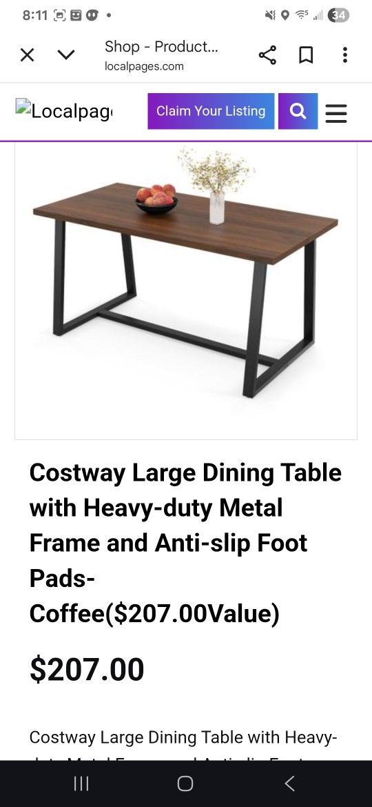 Dining table