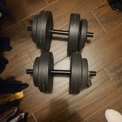 20lb Adjustable Dumbbells. 