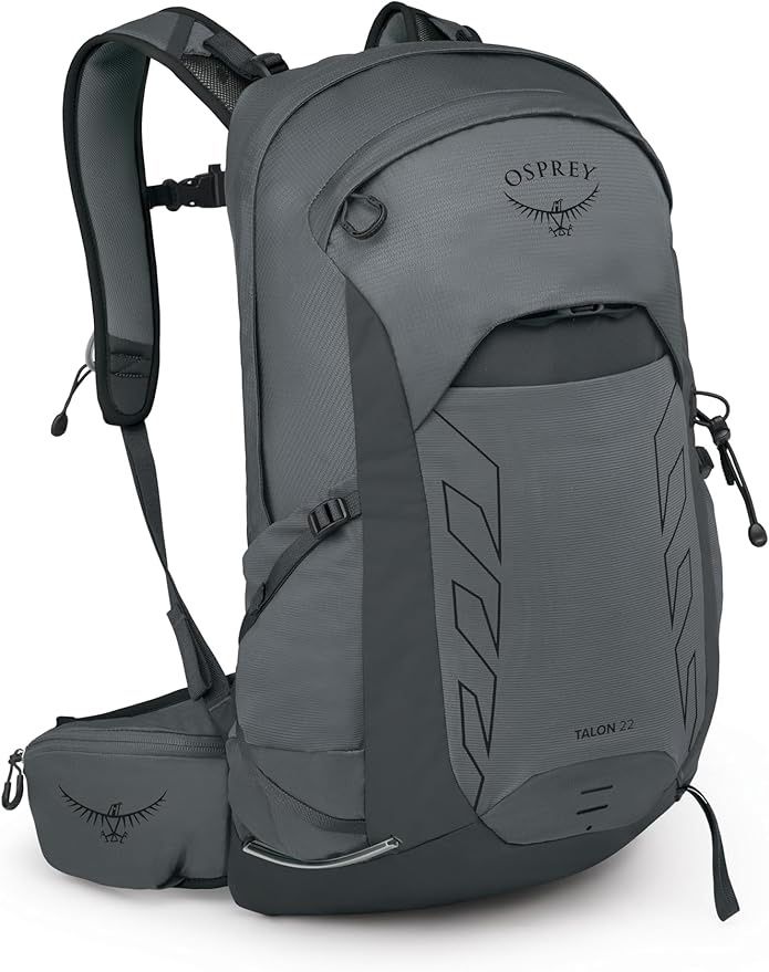 Osprey Talon 22L Men's Lightweight Hiking Backpack with Hipbelt, Phantom Grey/Dark Charcoal - Brand New With Tags 