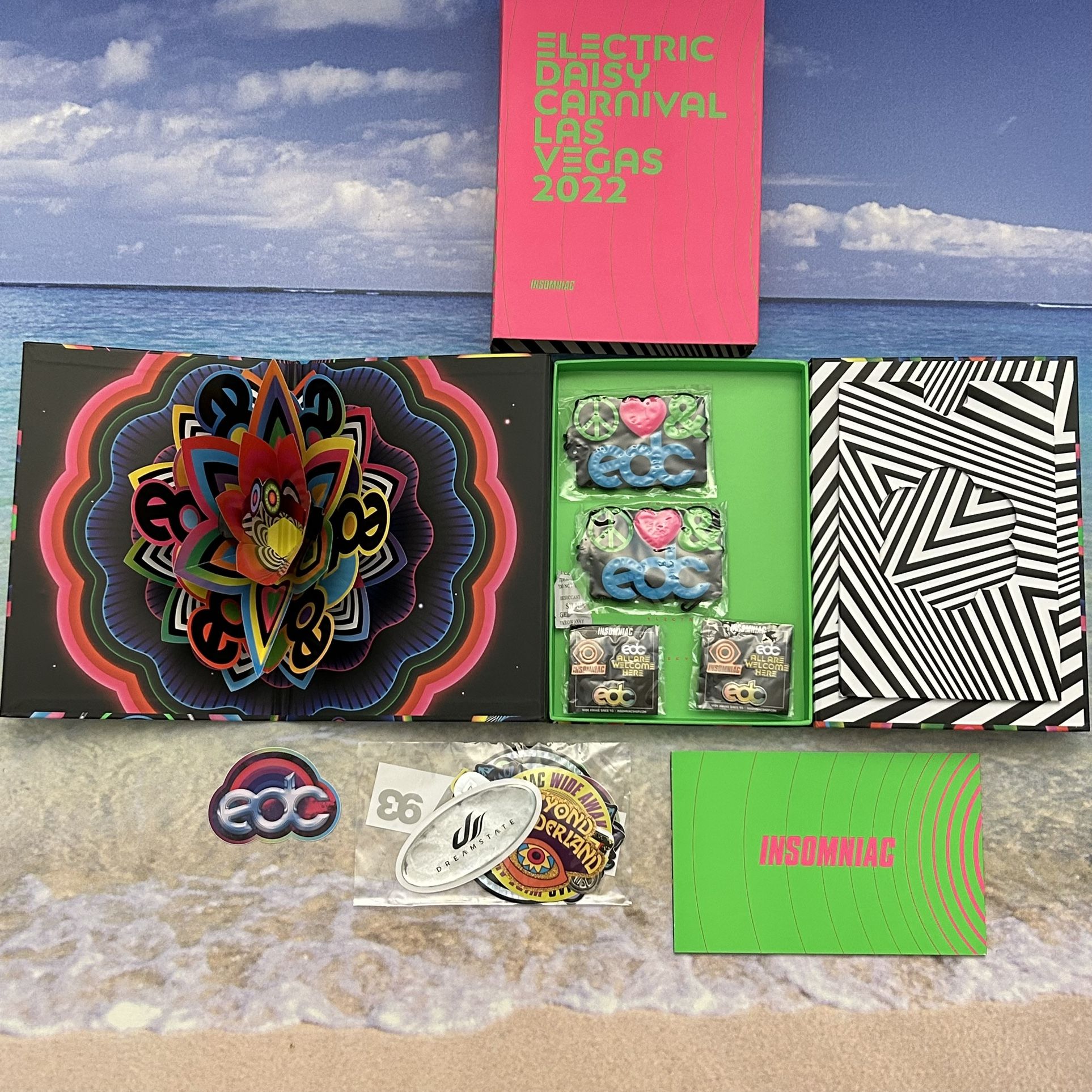 EDC Music Festival Souvenir Book And Accessories