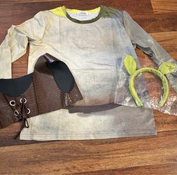 Kids size 10-12 Shrek Costume Set