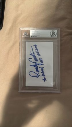 Randy Couture BAS Slabbed Autograph – Beckett Authenticated