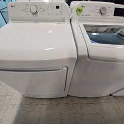 Lg Top  Load Washer And Electric Dryer Set Used 90day's Warranty 