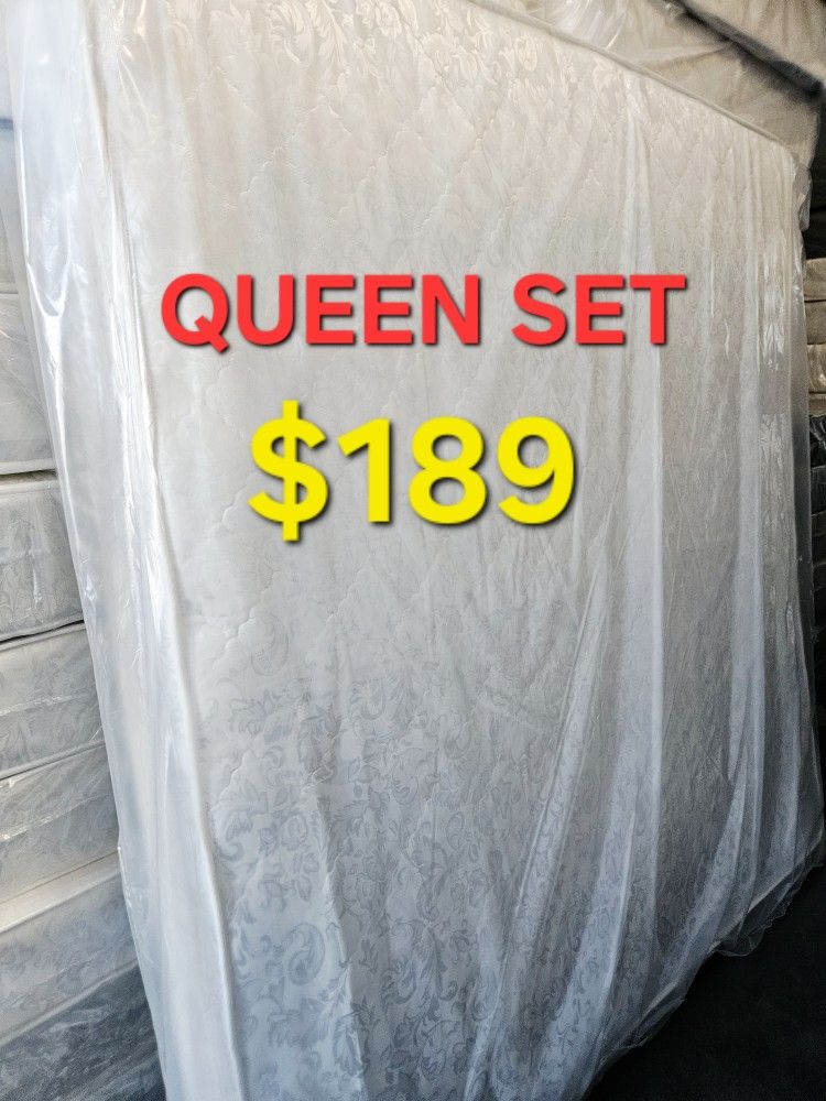 QUEEN SET $189 << MATTRESS AND BOX SPRING > QUEEN SET $189 << MATTRESS AND BOX SPRING