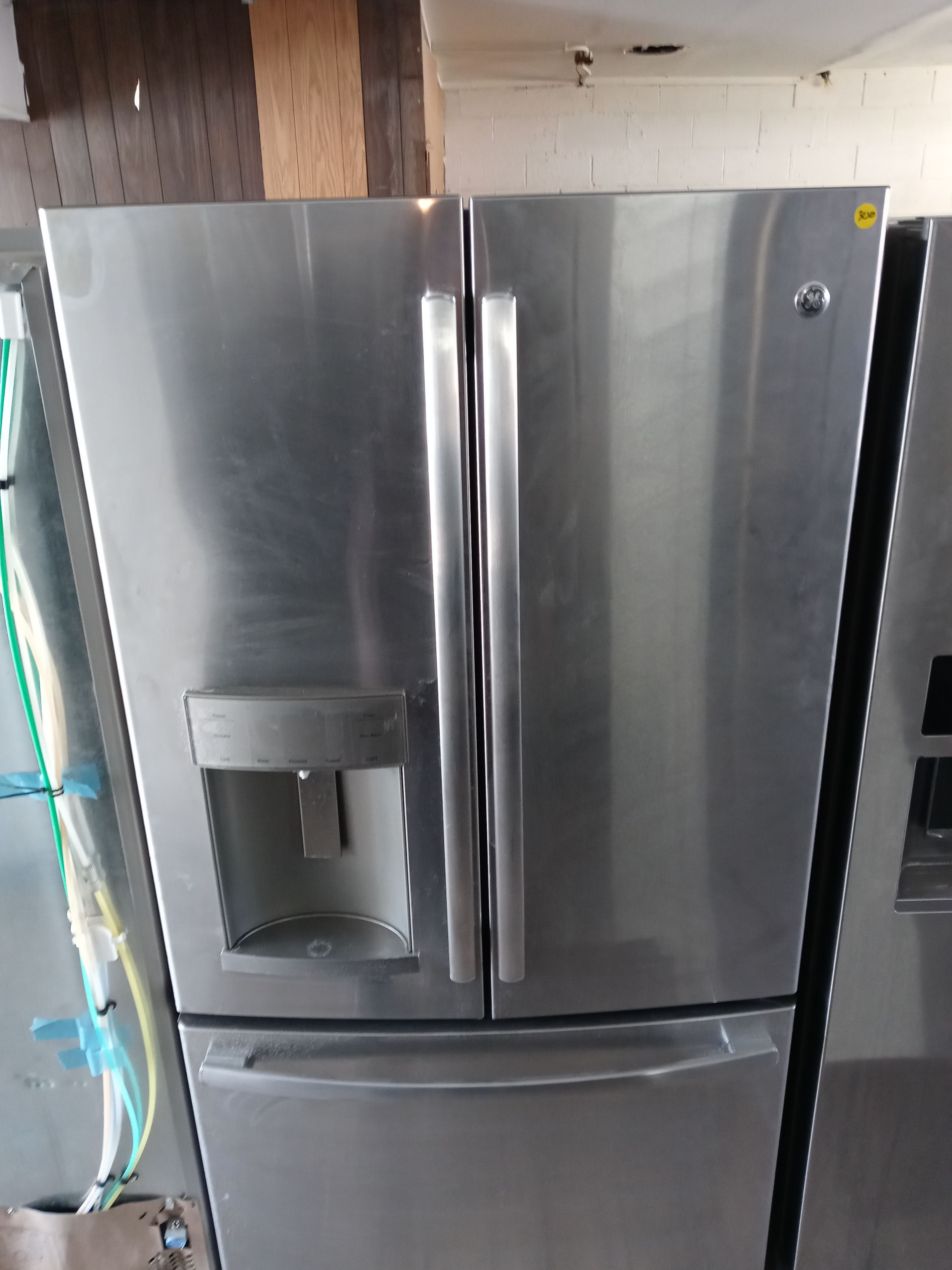 GE French door refrigerator Bottom freezer-free delivery