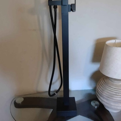 2 handle free standing faucet with hand shower