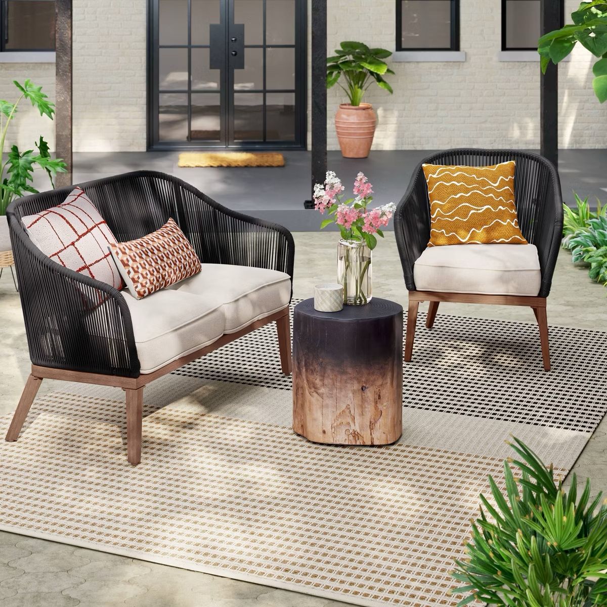 7x10 Outdoor Rug Threshold Ivory Target 🎯