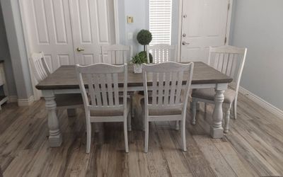 Beautiful farmhouse dining table