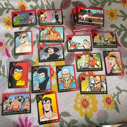 Vintage Mortal kombat cards