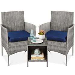 Outdoor Patio 3 pieces Set, Chairs and Table
