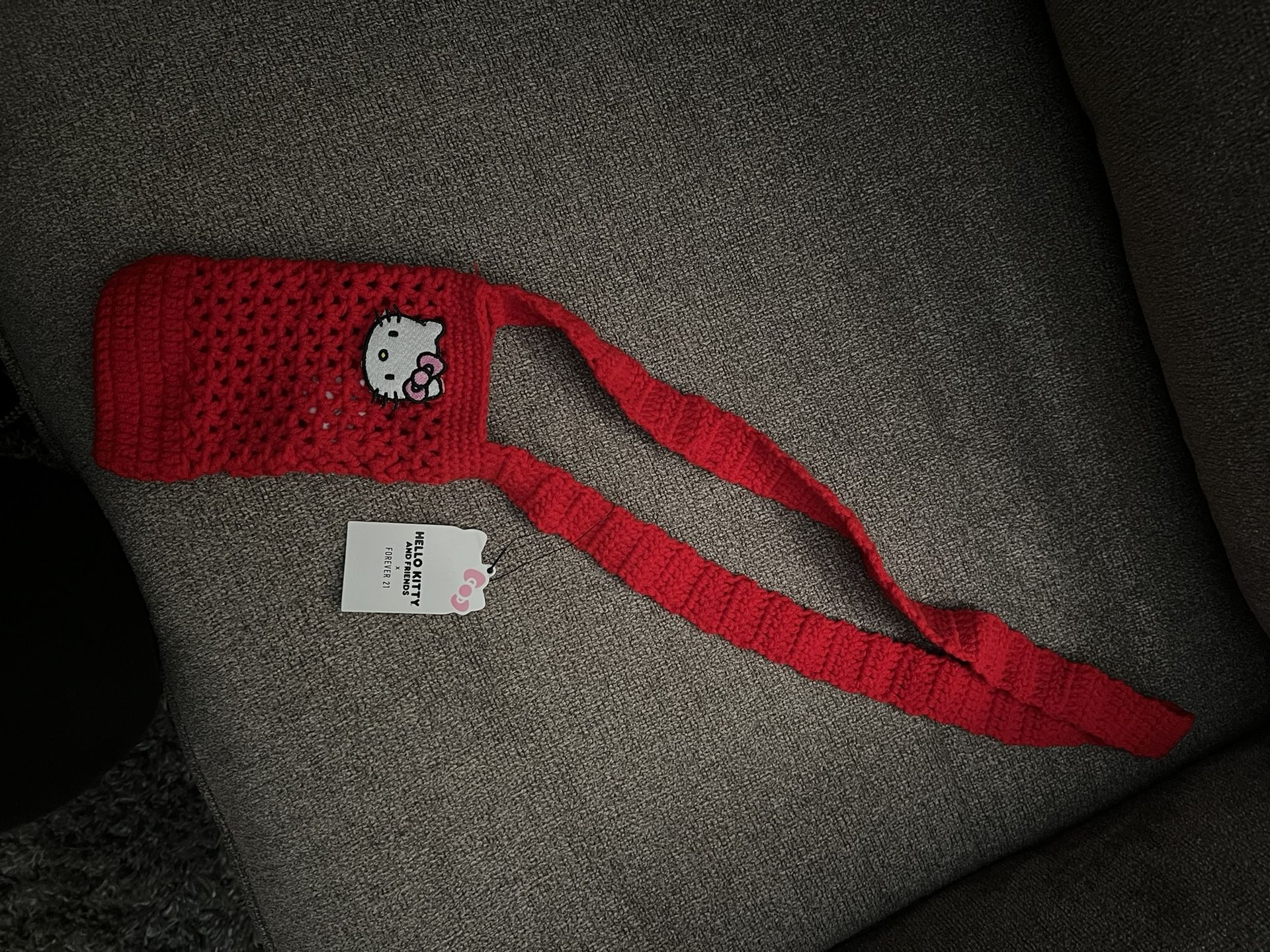 Hello Kitty Crochet Phone Bag