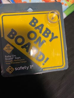 Baby car sign