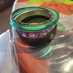 Set of colored bracelets