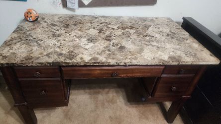 Executive Desk Marble Top