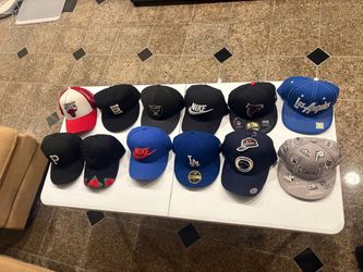 16-Hat Collection – New Era, Nike, Adidas, NBA, NFL & MLB – Bundle or Individual
