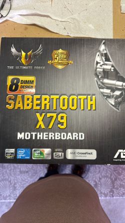 Sabertooth X79 Motherboard with Intel Core I7-393 3.2Ghz and 64K Memory with Manual And CD
