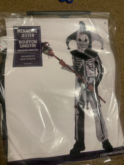 Menacing Jester Halloween Costume Child Medium 8-10