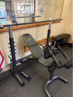 Gold’s Gym XRS 20 Olympic Weight Bench with Squat Rack.