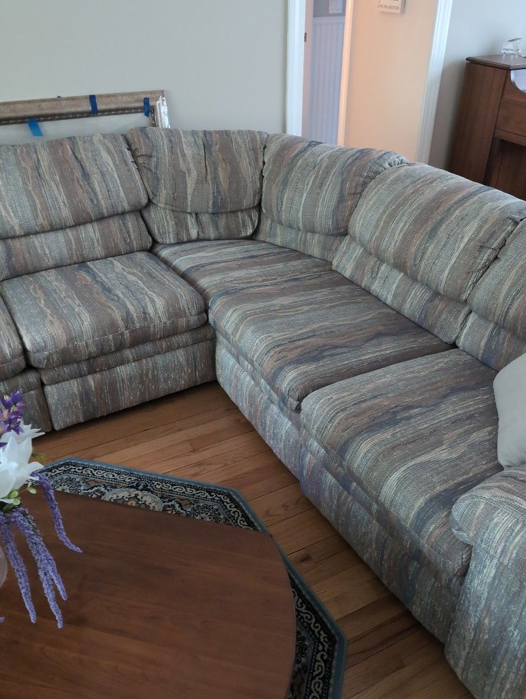 3 Piece Fabric Sectional Sofa