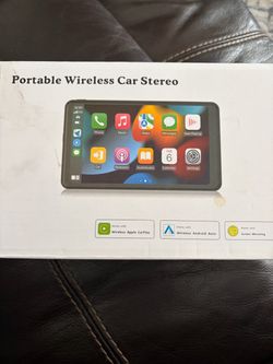 Portable wireless car stereo back up camera