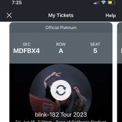 BLINK 182 TICKETS