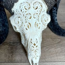 Carved Ram Skull 
