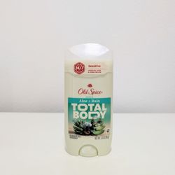 Old Spice Total Body Deodorant for Men, Aloe + Rain, 3oz