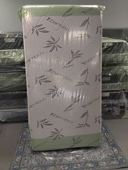 Twin Bamboo Mattress Still in Plastic Wrap