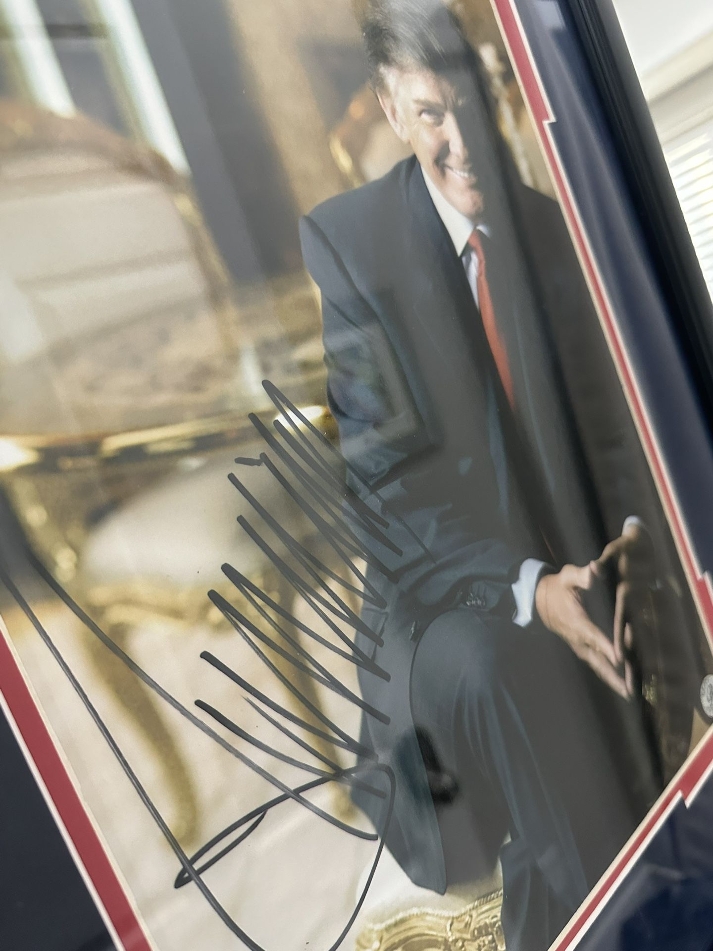 🇺🇸 Authentic Signed Donald Trump Photo – October 2024 Coachella Rally (18” x 22.5”)