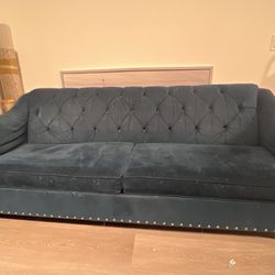 Tufted 2-seat sofa/pull Out Bed | Queen Size 