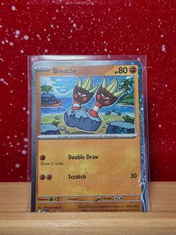 Binacle Holo Pokémon Trading Card HALOBLEED