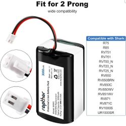 Replacement Battery Pack for Shark Ion/Iq/AI Robot 3000mAh for RVBAT850,