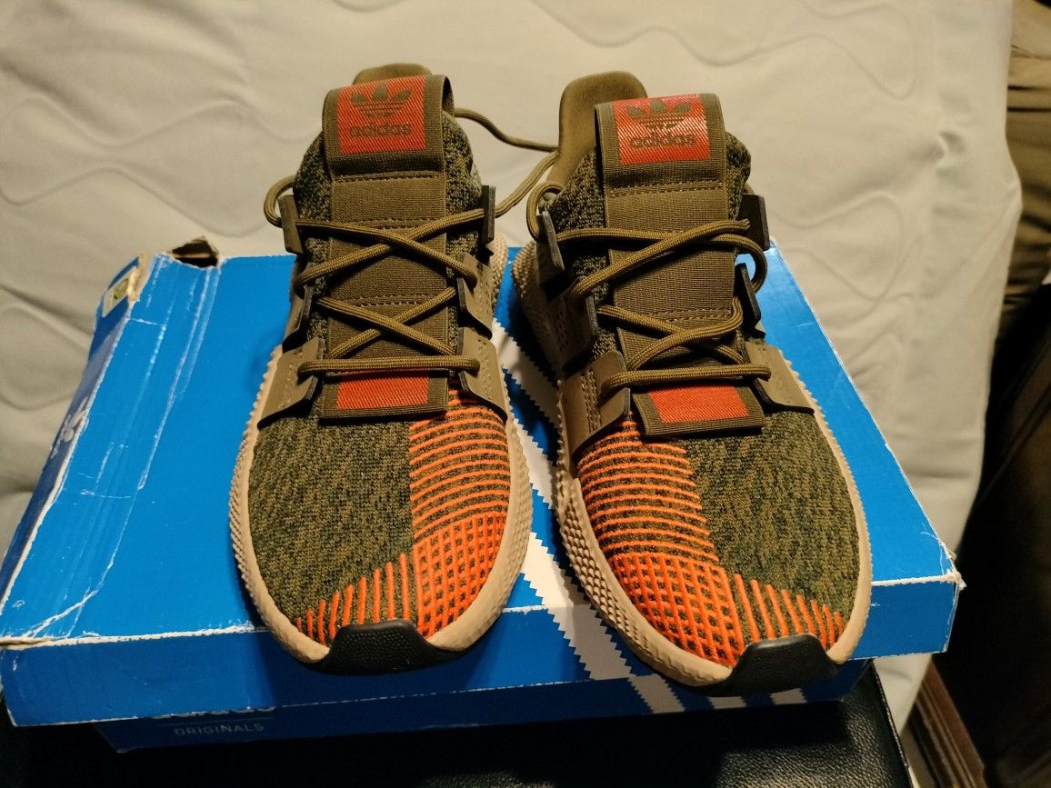 Adidas Prophere J Size Shoes Sneakers Green Orange: AQ0509 Box