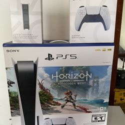 Ps5  horizon with extra controller and charger 