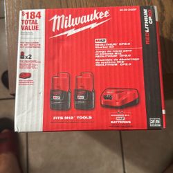 Milwaukee M12 Battery And Battery Charger 