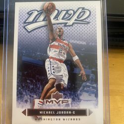 Michael Jordan Rare Card Wearing Bullets Jersey
