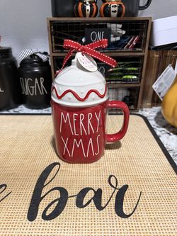 Rae Dunn Christmas Topper Mug