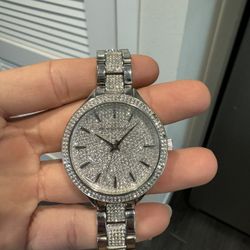 Michael Kors Silver Watch with Crystals